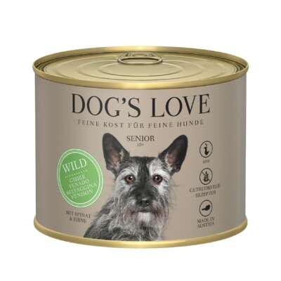 DOG’S LOVE Senior Light 10+ Wild Spinat & Birne 6x200g / 6x400g / 6x800g