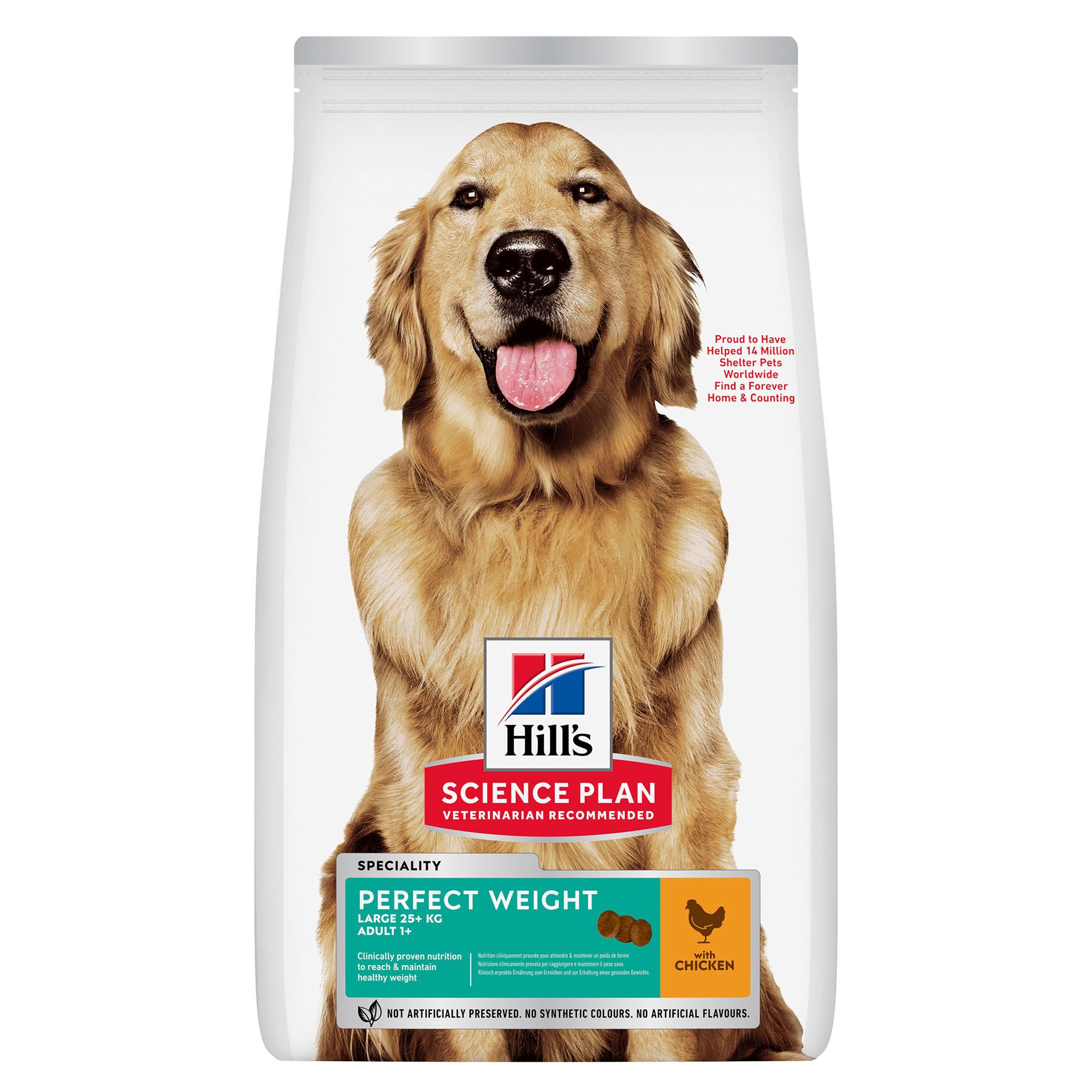 HILL'S Hund SCIENCE PLAN Perfect Weight Large Breed Adult Huhn 12kg