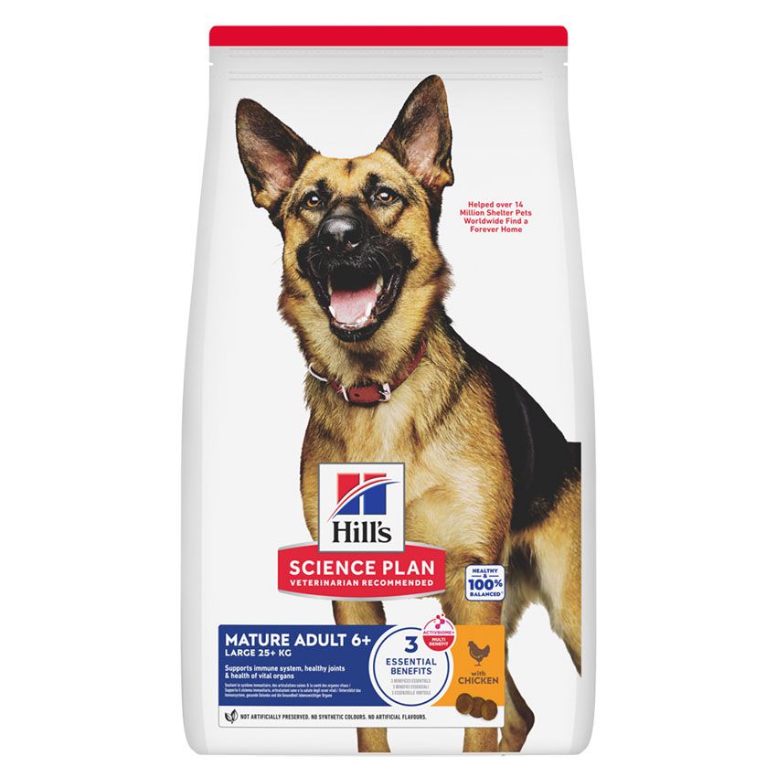 Hill's Hund SCIENCE PLAN Mature Adult 6+ Large 25kg+ Huhn 14kg