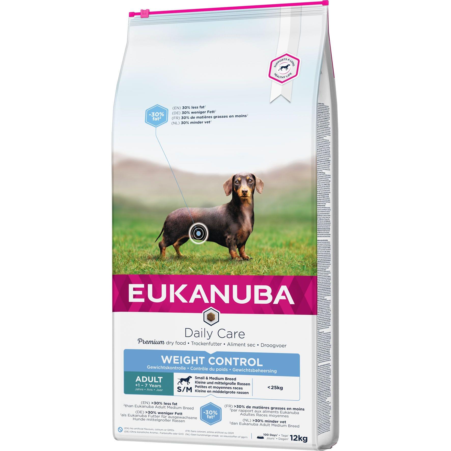 Eukanuba Daily Care Adult Weight Control Chicken S/M 12kg