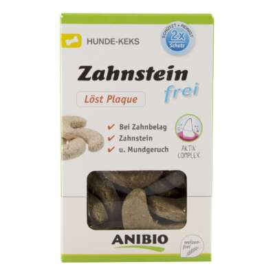 Anibio Zahnsteinfrei Hundekekse für die aktive Zahnpflege 250g