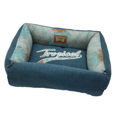 Swisspet Hunde- & Katzenbett Tropical blau S/M/L