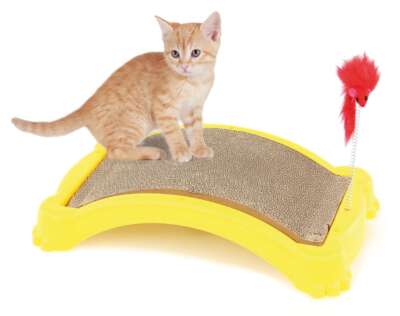 Swisspet Kratzbogen mit Maus & Catnip 49x31.5x11cm