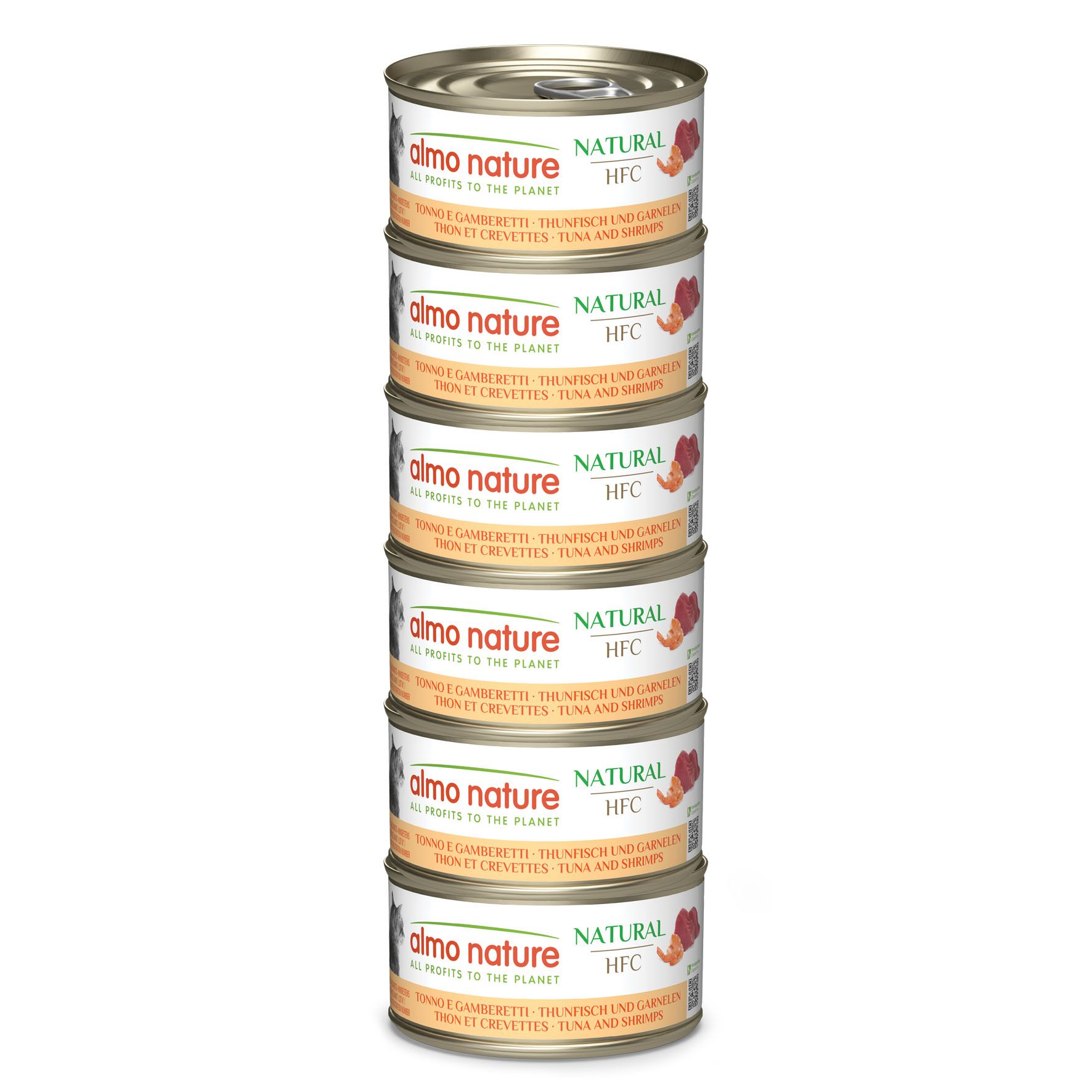 Almo HFC Natural Adult Thunfisch und Garnelen 18x6x70g Megapack