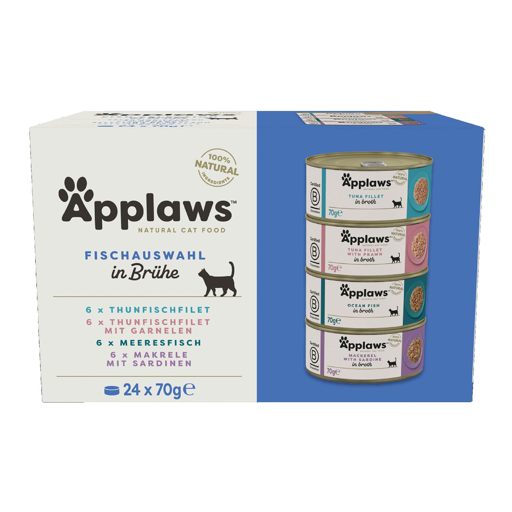 Applaws Tin Multipack Fisch Selektion 24x70g