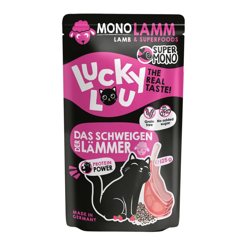Lucky Lou SuperMono Adult Lamm 16x125g