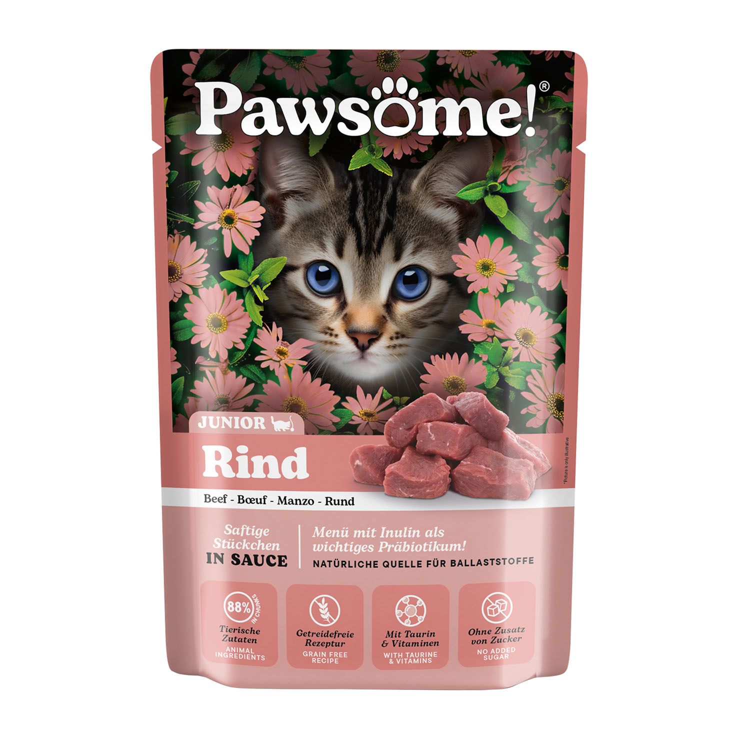 Pawsome Junior Rind 28x85g / 15x4x85g