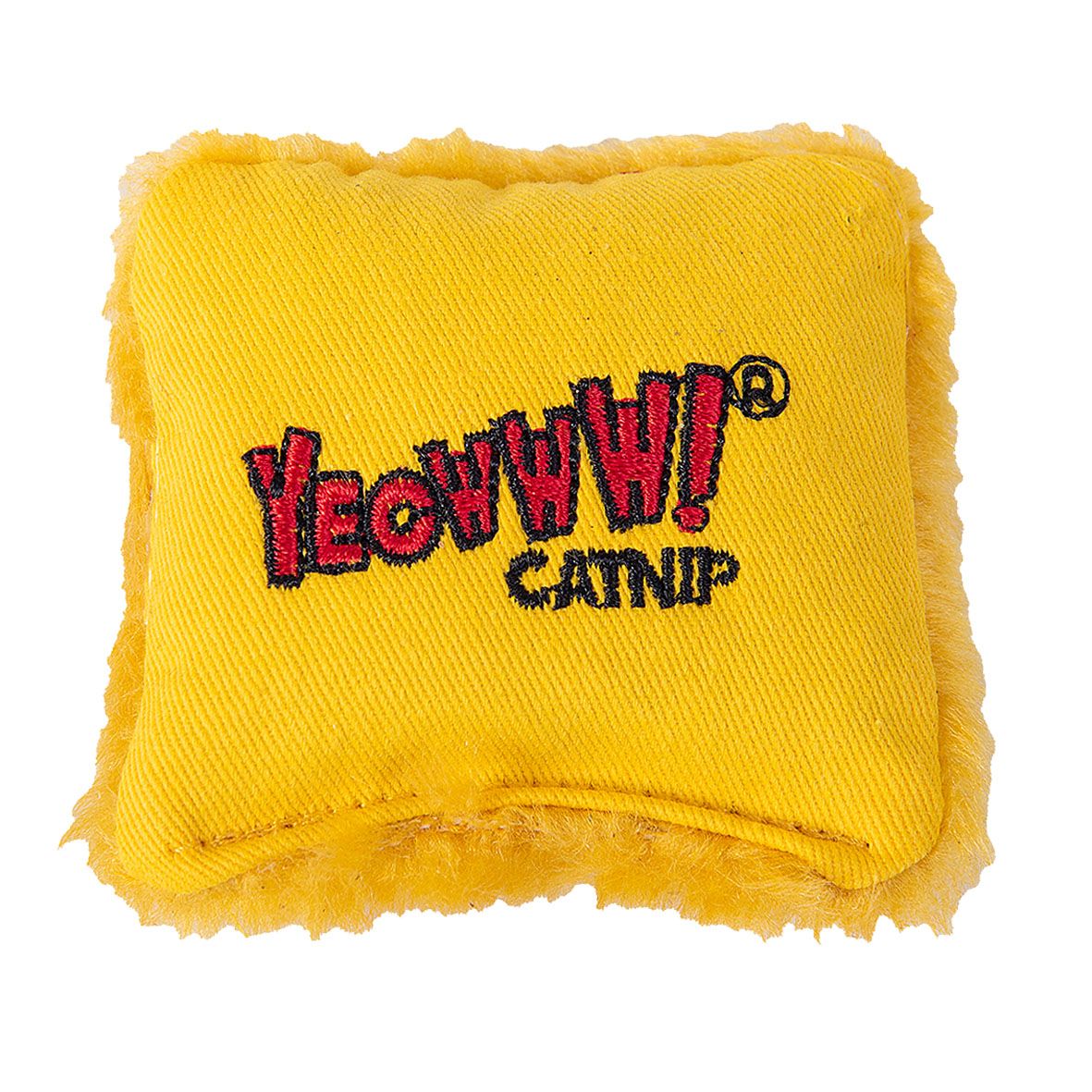 Yeowww Pillow gelb 6cm 100% biologische Katzenminze