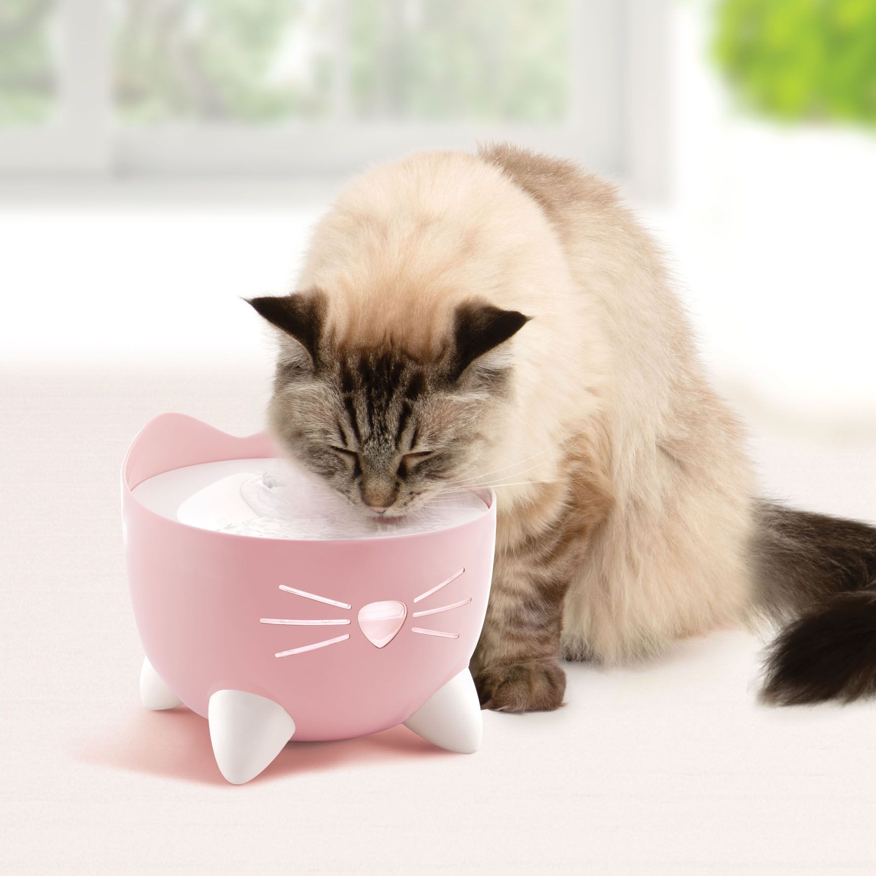 Catit Pixi Trinkbrunnen, 2.5L rosa – Bild 2