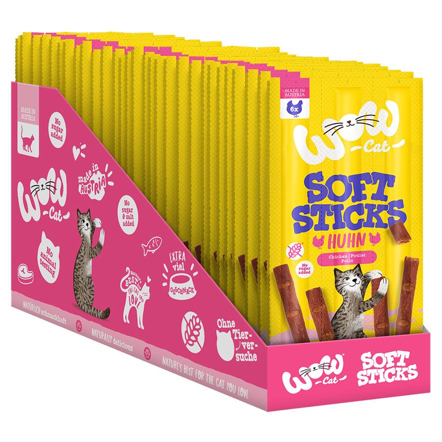 WOW Cat Soft Sticks Huhn 32x6x5g – Bild 2