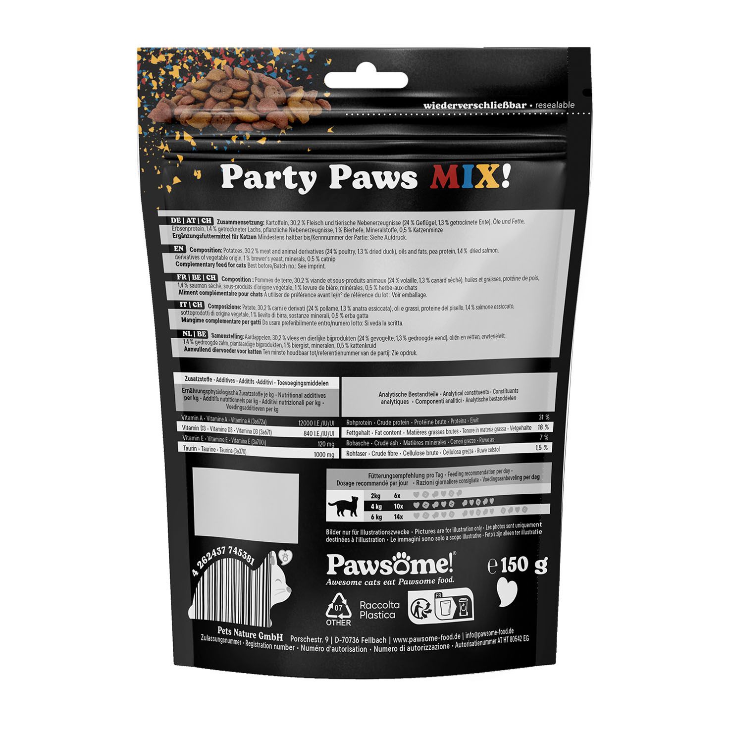 Pawsome Party Paws Mix 150g – Bild 2