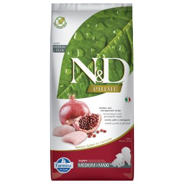 Farmina N&D Prime Puppy Medium/Maxi Huhn & Granatapfel 2,5 kg / 12 kg – Bild 2