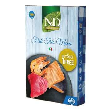 Farmina Cat Natur. Fisch Trio Menu 6x70g