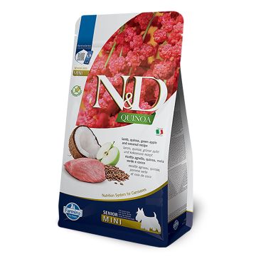 Farmina N&D Quinoa Senior Mini Lamm, grüner Apfel & Kokosnuss 5 kg