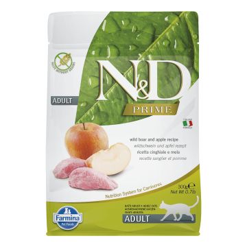 Farmina Cat Adult Wildschwein Apfel 300g/1.5kg/5kg/10kg