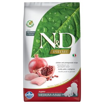 Farmina N&D Prime Puppy Medium/Maxi Huhn & Granatapfel 2,5 kg / 12 kg